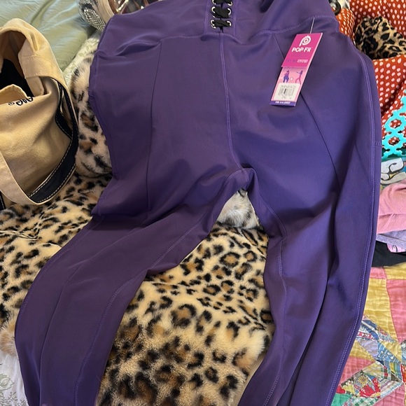 POP Fit Violet Leggings - Picture 1 of 2